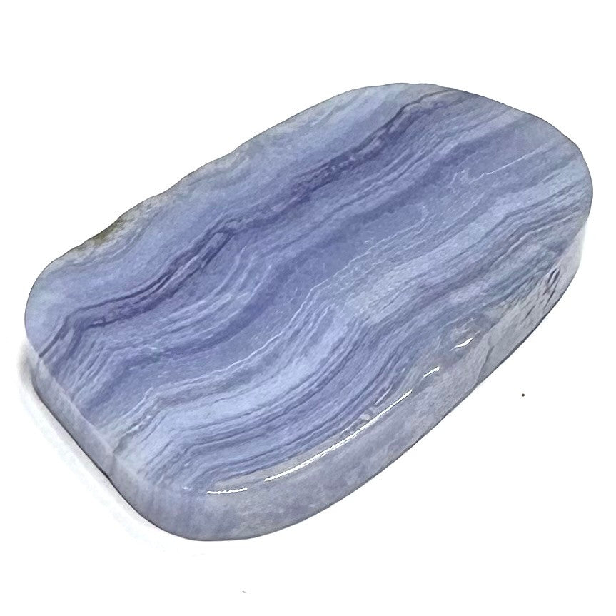 One of a Kind Blue Lace Agate Slab-2 x 1 1/4"