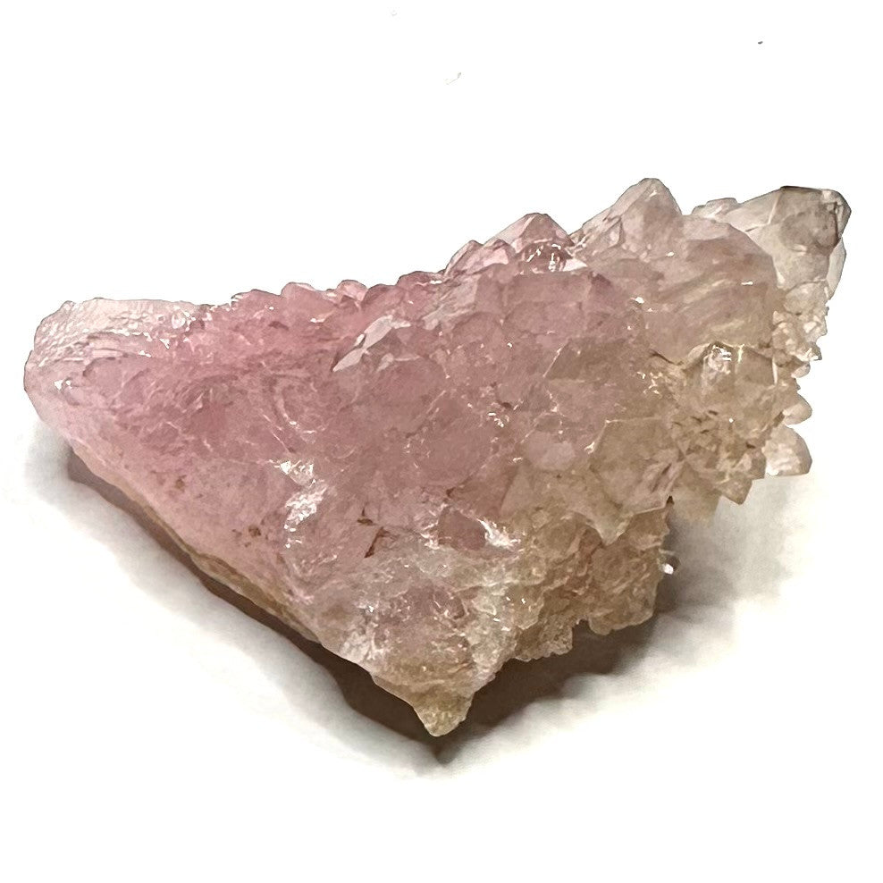 RARE-One of a Kind Canga Rosa Crystalized Rose Quartz Druzy Cluster-1 1/2 x 1"-NC6291