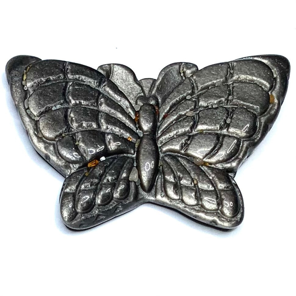 One of a Kind Carved Golden Sheen Obsidian Butterfly Cabochon-49 x 33mm (CAB4914)