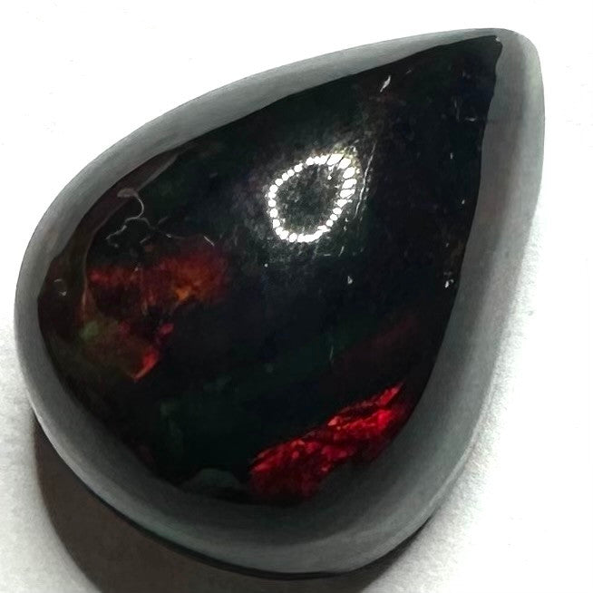 One of a Kind Ethiopian Opal Domed Pear Shaped Cabochon-13 x 10mm