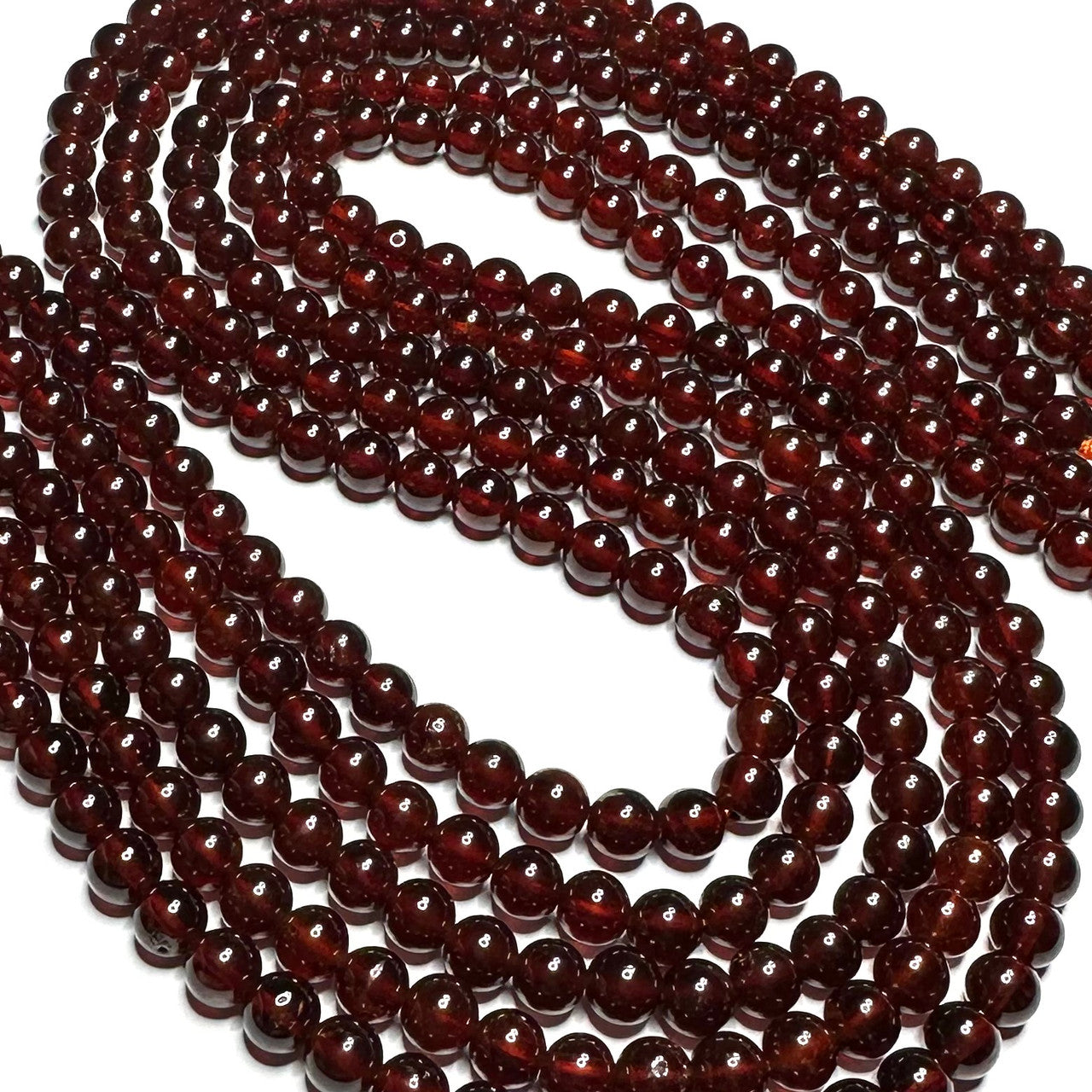 Hessonite Garnet Highly Polished Round Beads (SP5339)