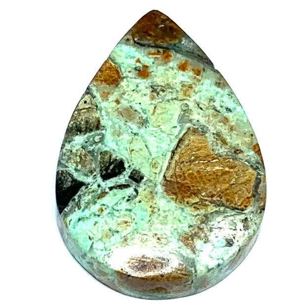 One of a Kind Chrysocolla Teardrop Cabochon-31 x 22m (CAB4939)