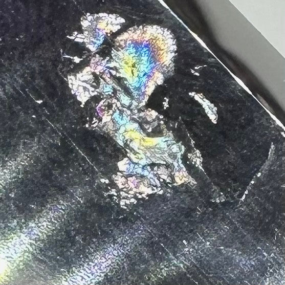 One of a Kind Amethyst with Rainbow Inclusions Double Terminated Point-5 1/2 x 1 1/4"