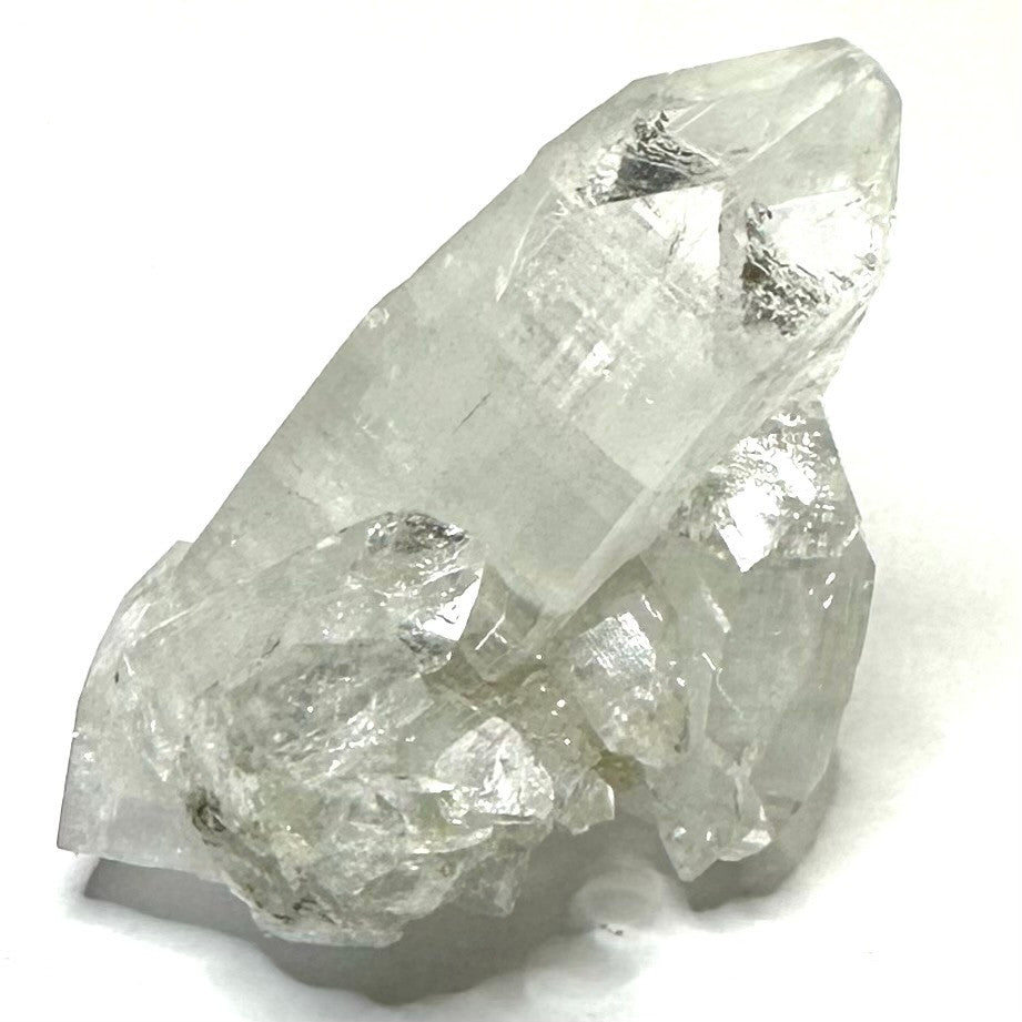 One of a Kind Apophyllite with Rainbow Inclusions Crystal Cluster-1 1/2 x 1 1/2"