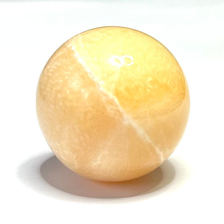 One of a Kind Orange Calcite Stone Sphere-1 1/4"-NC5342 (NC5342)