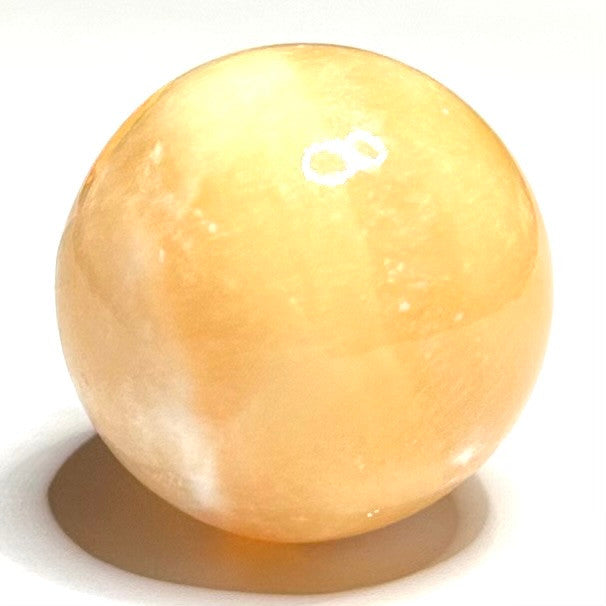 One of a Kind Orange Calcite Stone Sphere-1 1/4"-NC5343 (NC5343)