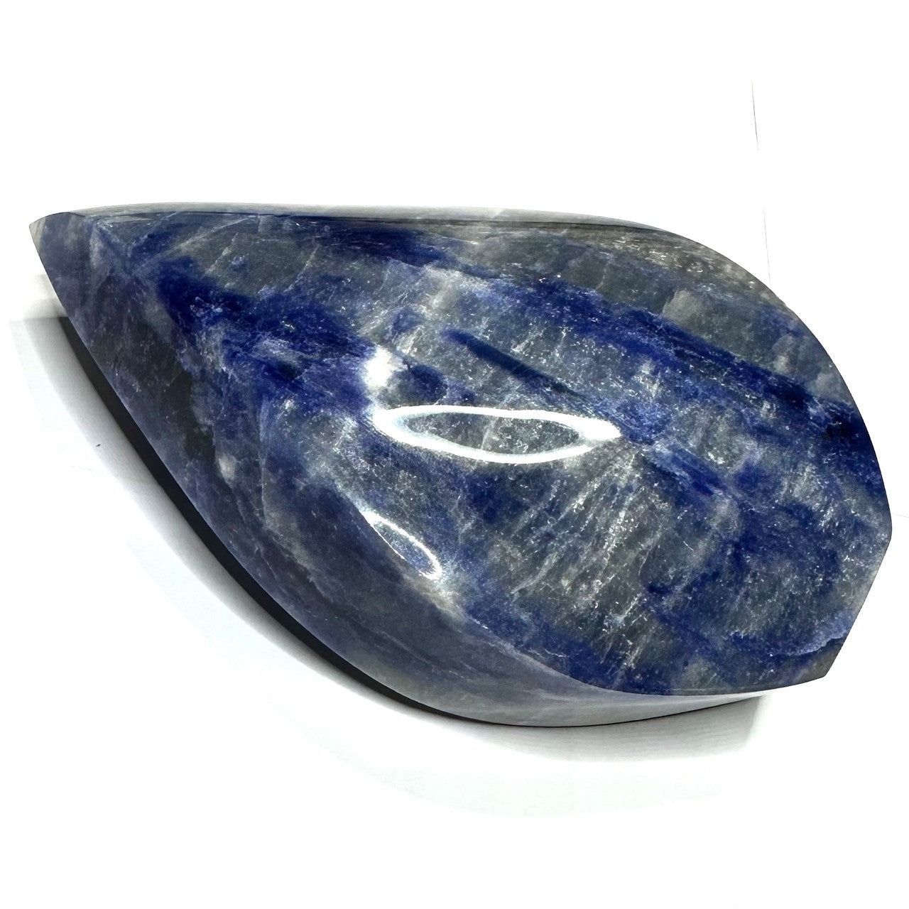 One of a Kind Sodalite Flame Tower Stone-4 1/2 x 2 1/2"