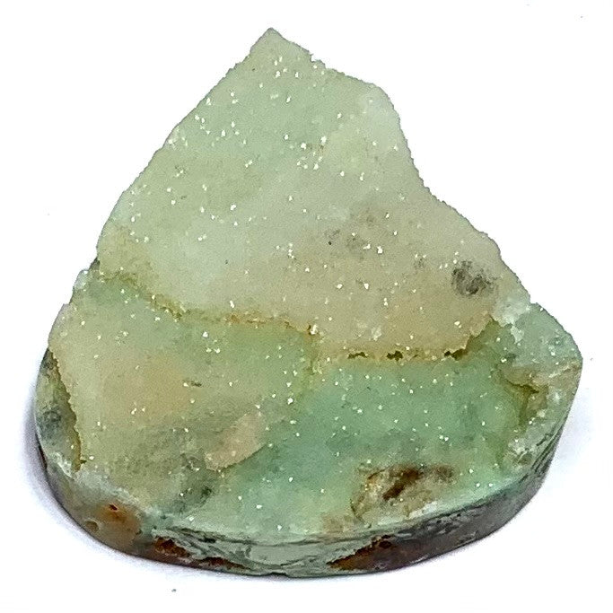 One of a Kind Chrysoprase Druzy Cabochon-32 x 29mm (CAB4948)