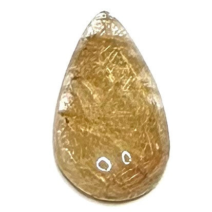 One of a Kind Rutile Quartz Teardrop Cabochon-22 x 13mm
