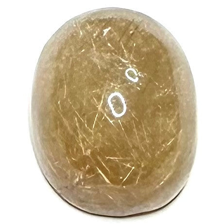 One of a Kind Rutile Quartz Oval High Dome Cabochon-26 x 21 x 15mm-CAB6375