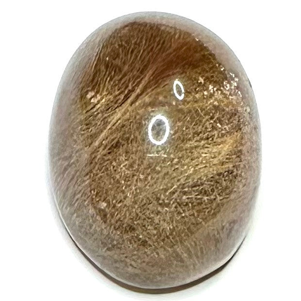 One of a Kind Rutile Quartz Oval High Dome Cabochon-29 x 22 x 16mm