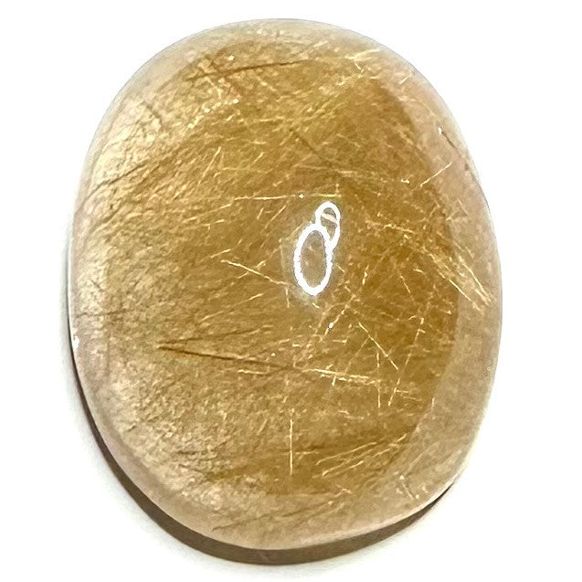 One of a Kind Rutile Quartz Oval High Dome Cabochon-26 x 20 x 10mm