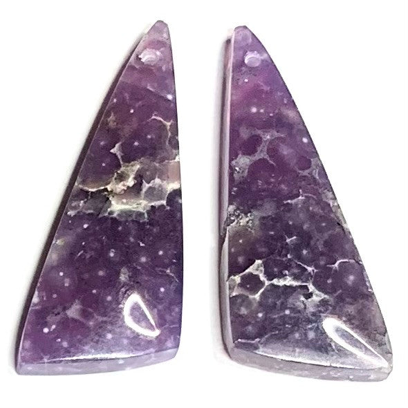 One of a Kind Grape Agate Earring/Pendant Pair-30 x 12mm-SP4977 (SP4977)