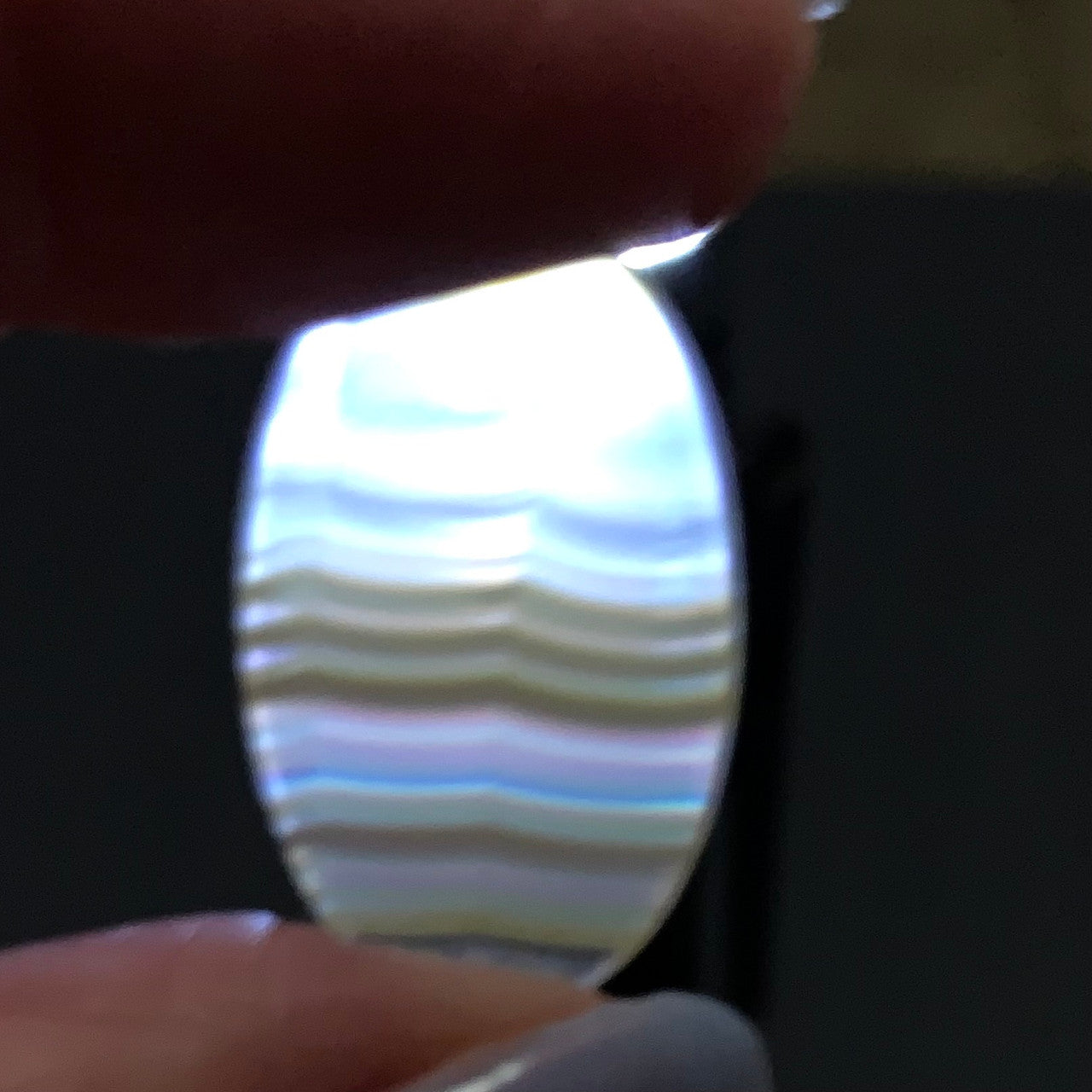 One of a Kind Iris Agate Cabochon-24 x 15mm (CAB5007)