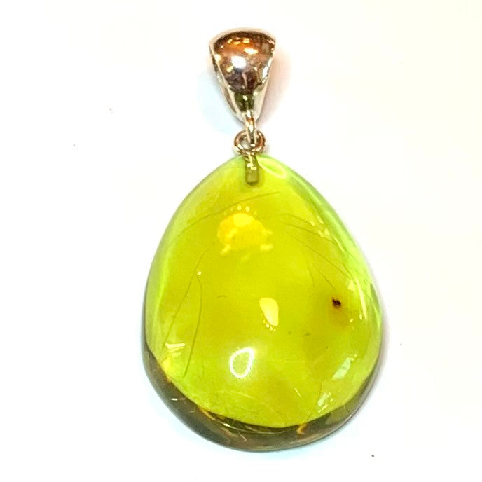 One of a Kind Caribbean Amber Pendant-34 x 24mm (P3654)