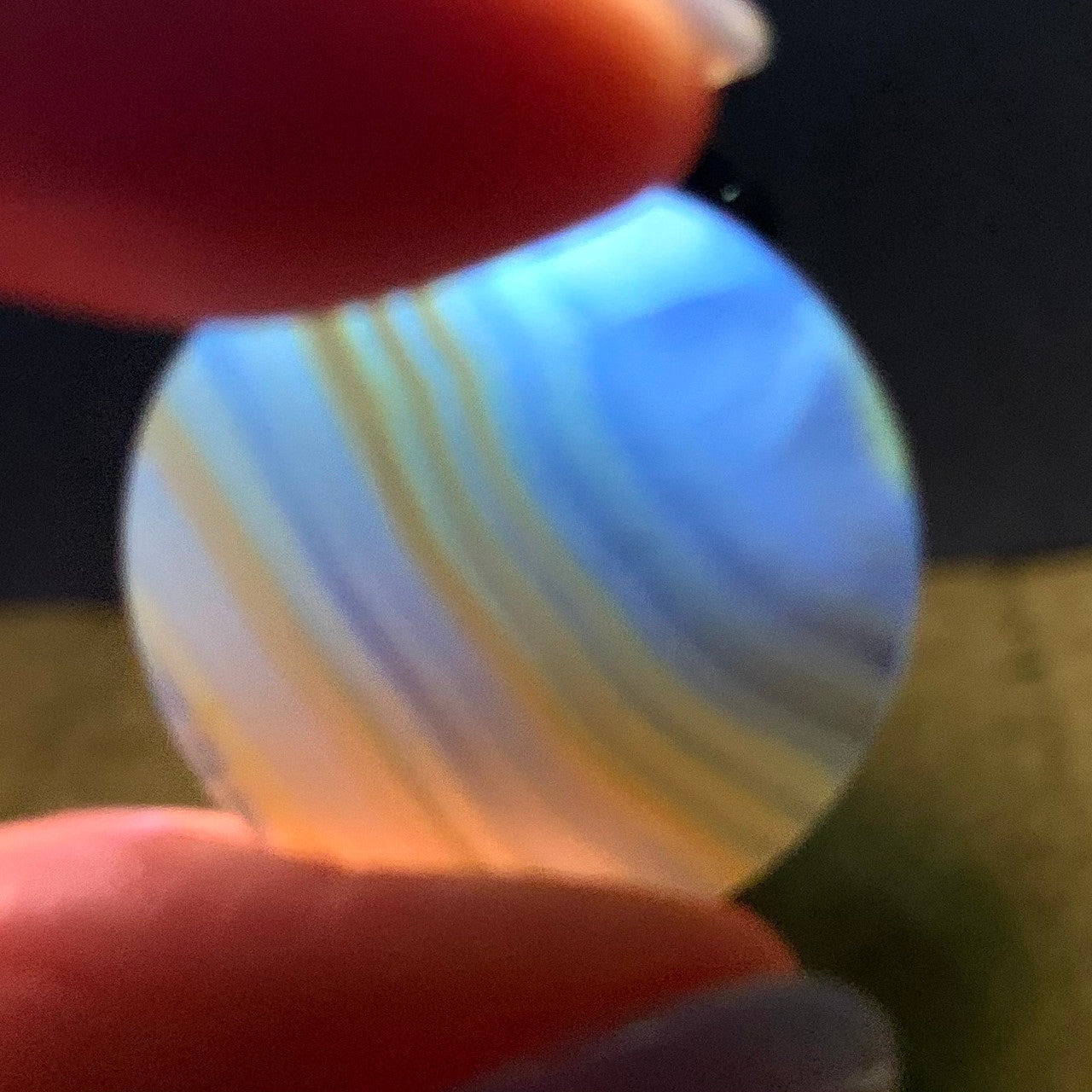 One of a Kind Iris Agate Cabochon-22mm-CAB5011 (CAB5011)