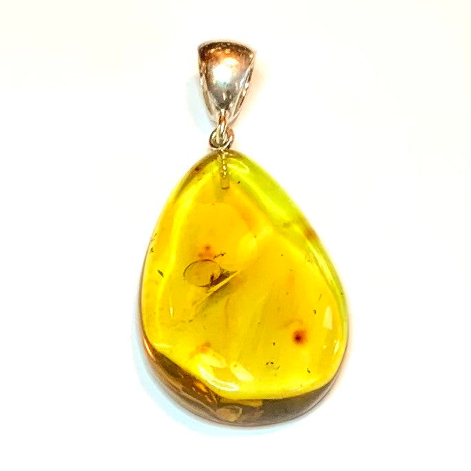 One of a Kind Caribbean Amber Pendant-35 x 25mm (P3657)