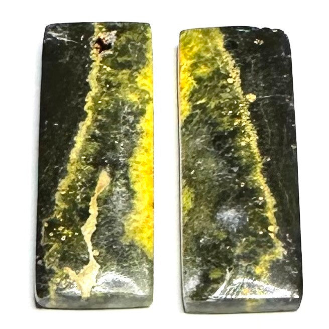 One of a Kind Bumble Bee Jasper Earring/Pendant Pair-27 x 10mm