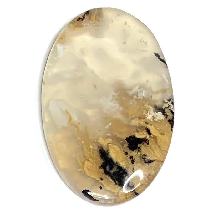 One of a Kind Dendritic Opal Druzy Cabochon-38 x 24mm (CAB5014)