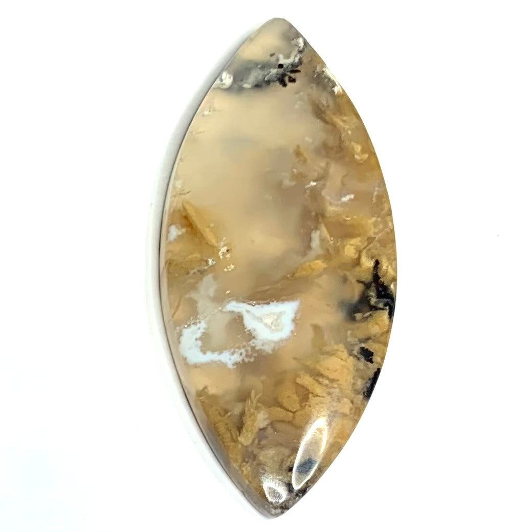 One of a Kind Dendritic Opal Druzy Cabochon-47 x 21mm (CAB5017)