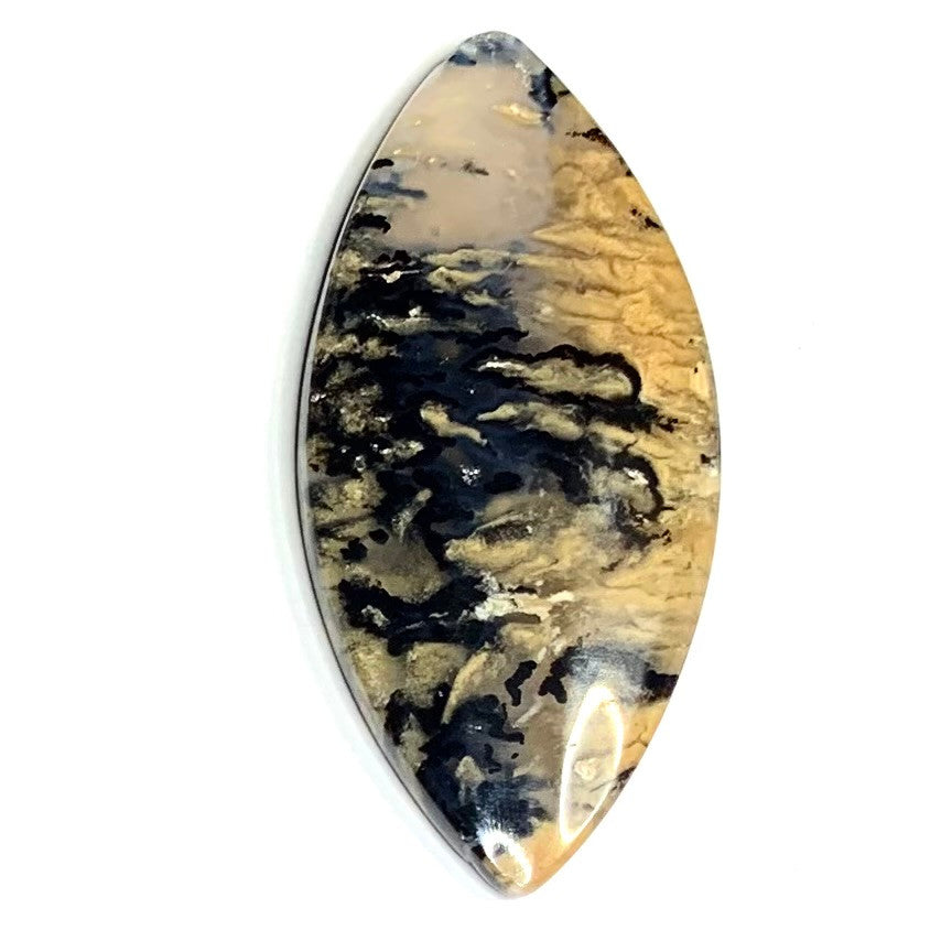 One of a Kind Dendritic Opal Druzy Cabochon-45 x 20mm (CAB5019)