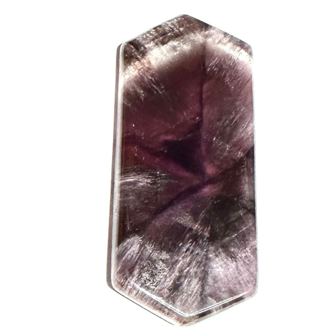 RARE-One of a Kind Trapiche Amethyst Cabochon-60 x 24mm