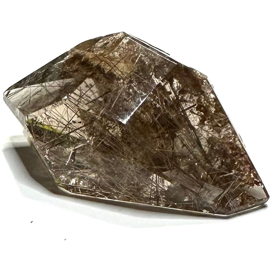 One of a Kind Rutilated Garden Quartz Freeform Stone-2 x 1"