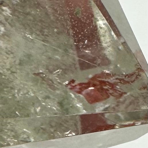 One of a Kind Garden Quartz with Amphibole Freeform Stone-2 x 1 1/2"