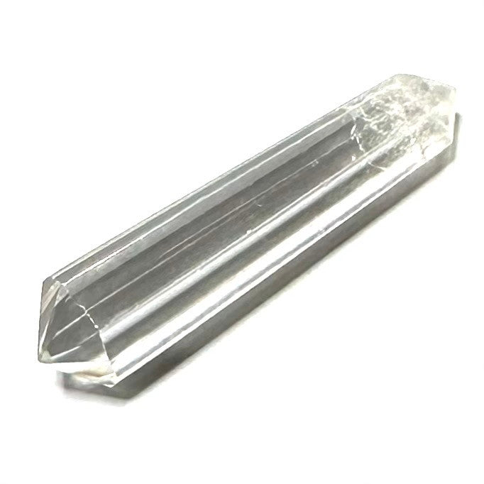 One of a Kind Faceted Crystal Quartz Double Terminated Point Stone-48 x 11mm (NC5400)