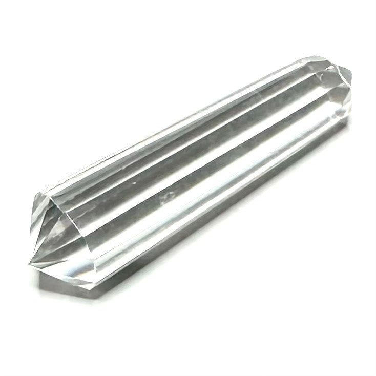 One of a Kind Faceted Crystal Quartz Double Terminated Vogel Point Stone-49 x 13mm