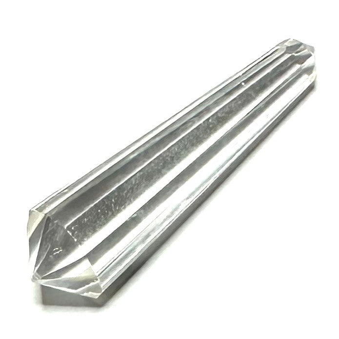 One of a Kind Faceted Crystal Quartz Double Terminated Point Stone-48 x 12mm (NC5406)