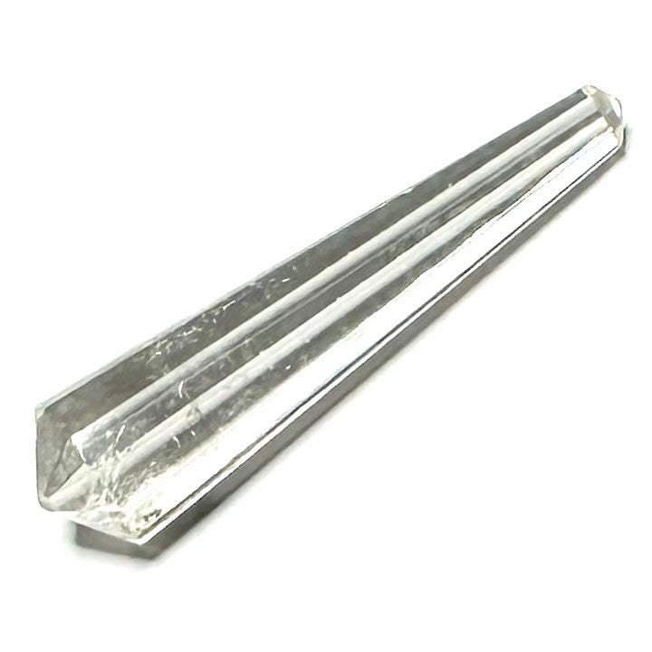 One of a Kind Faceted Crystal Quartz Double Terminated Point Stone-46 x 11mm (NC5407)