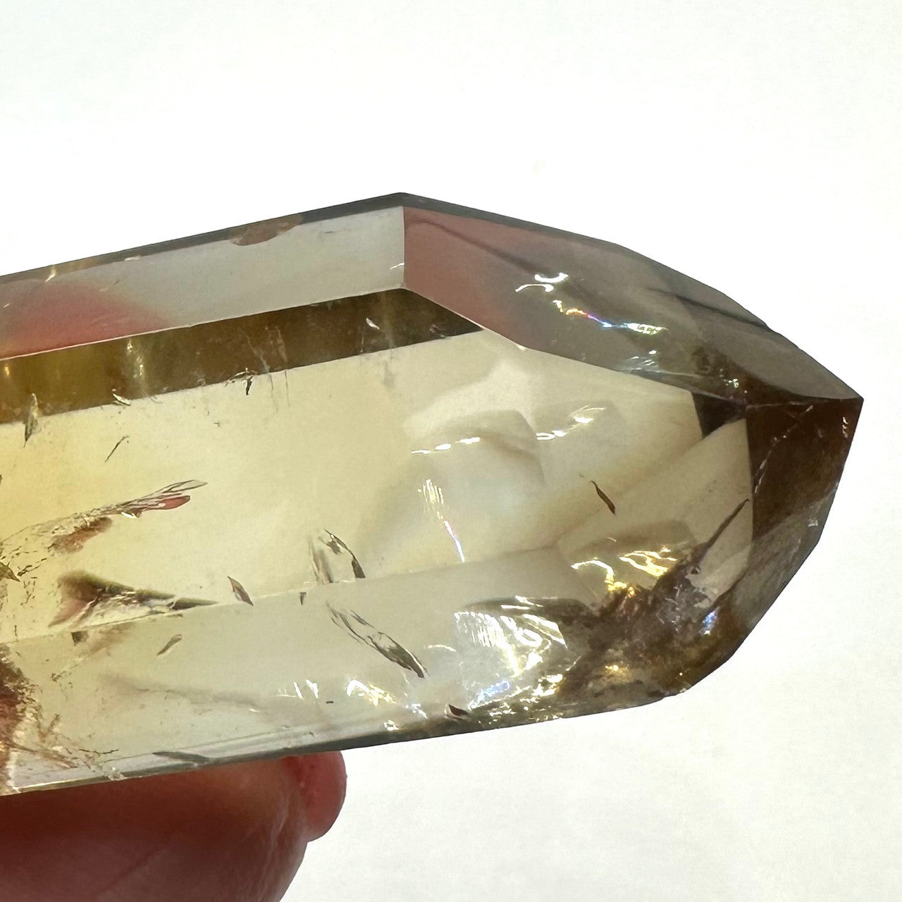 One of a Kind Citrine Tower Stone with Rainbows -51 x 20mm (NC5414)