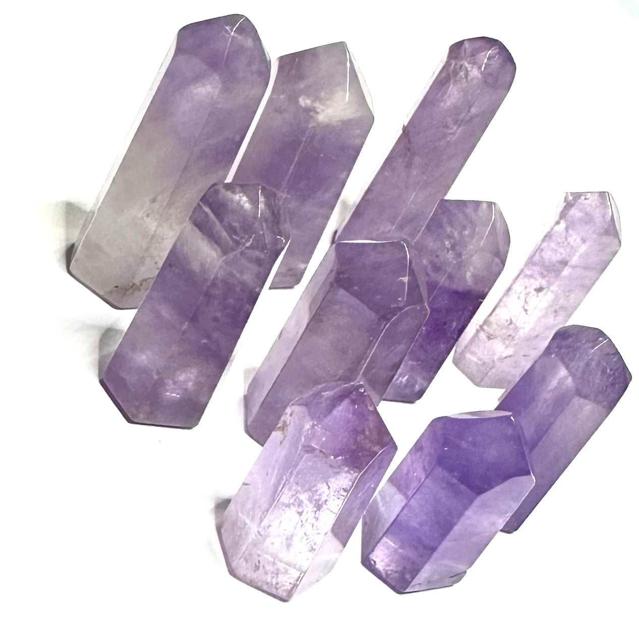 One of a Kind Amethyst Stone Tower Lot-10 Towers-27-45mm (NC5421)