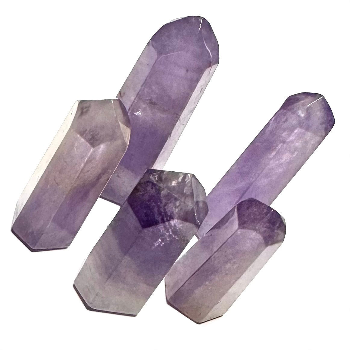 One of a Kind Amethyst Stone Tower Lot-5 Towers-31-44mm (NC5422)