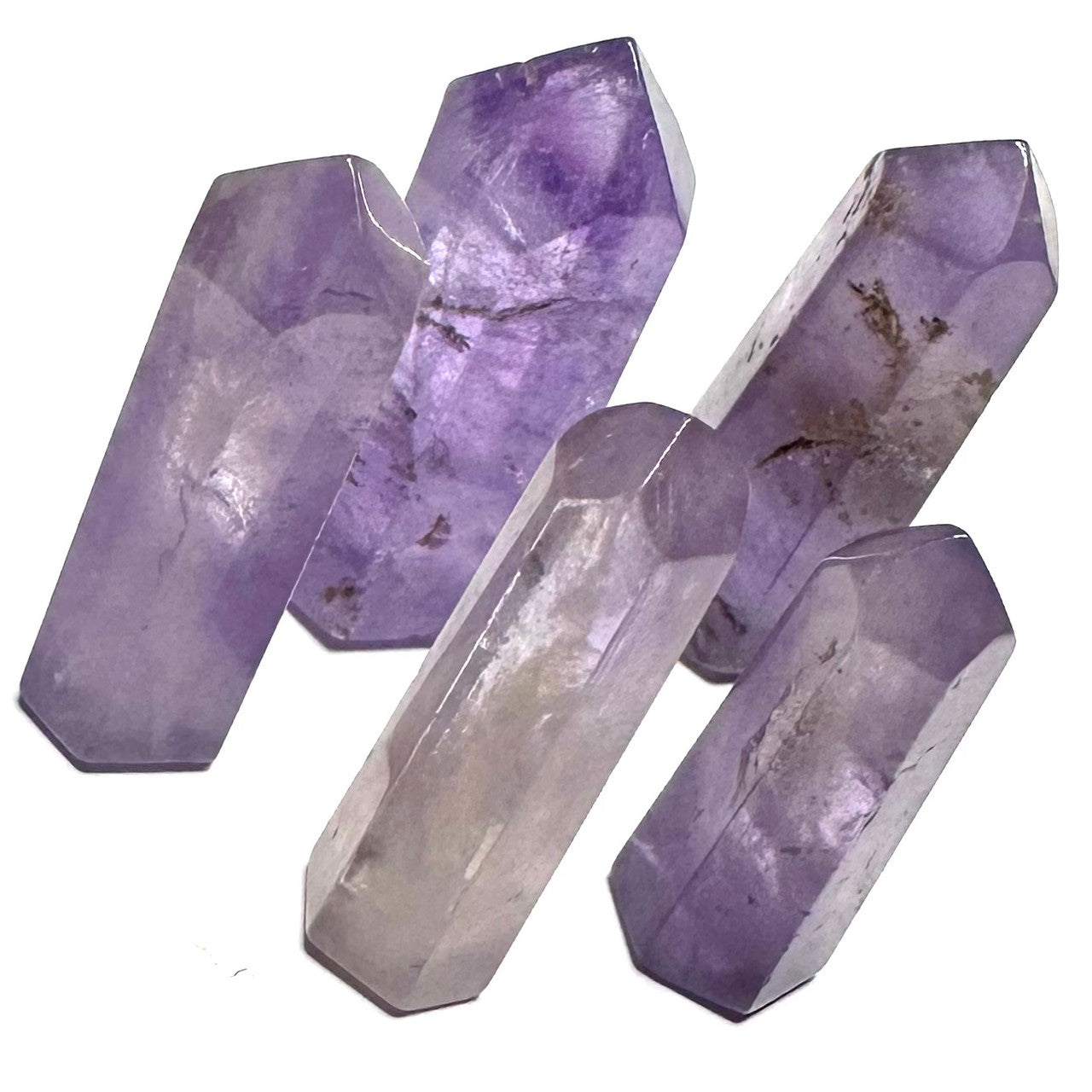 One of a Kind Amethyst Stone Tower Lot-5 Towers-30-36mm (NC5423)