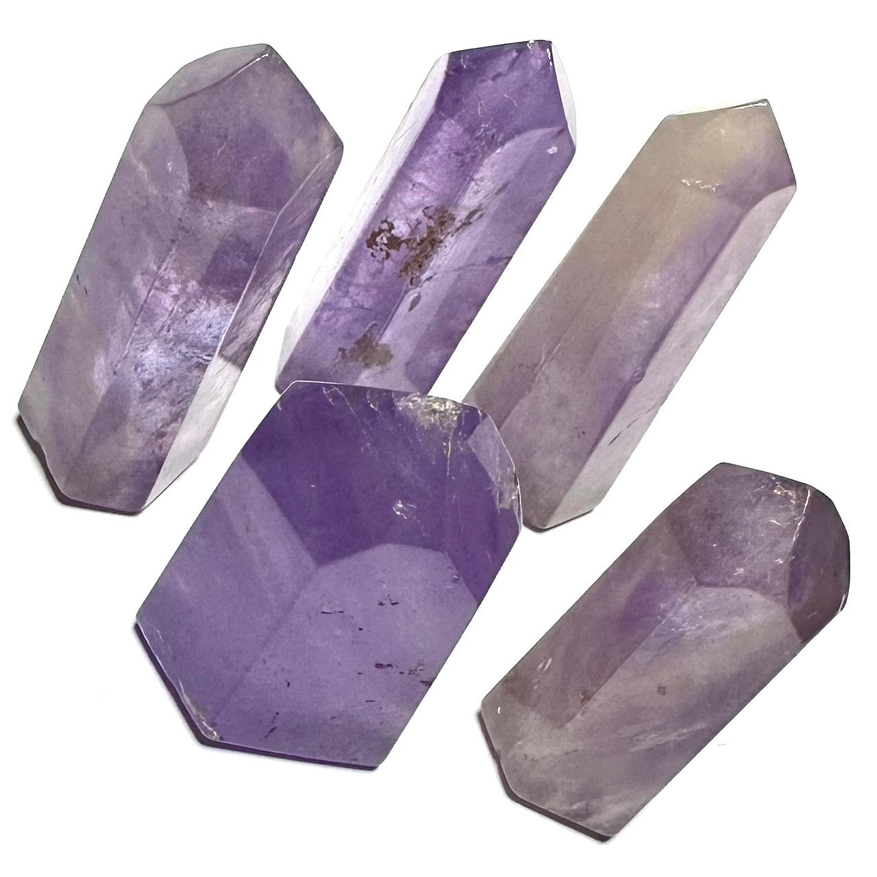 One of a Kind Amethyst Stone Tower Lot-5 Towers-31-39mm (NC5426)