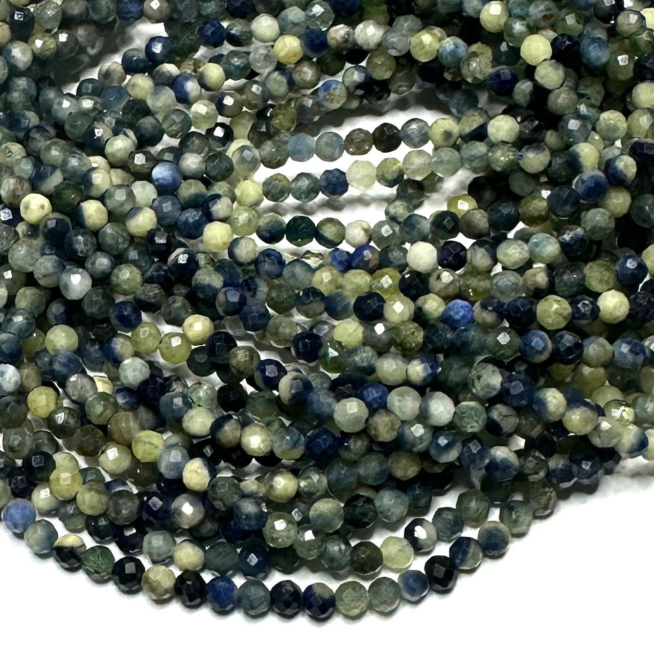Micro Diamond Faceted Sapphire Beads-2mm (SP5441)