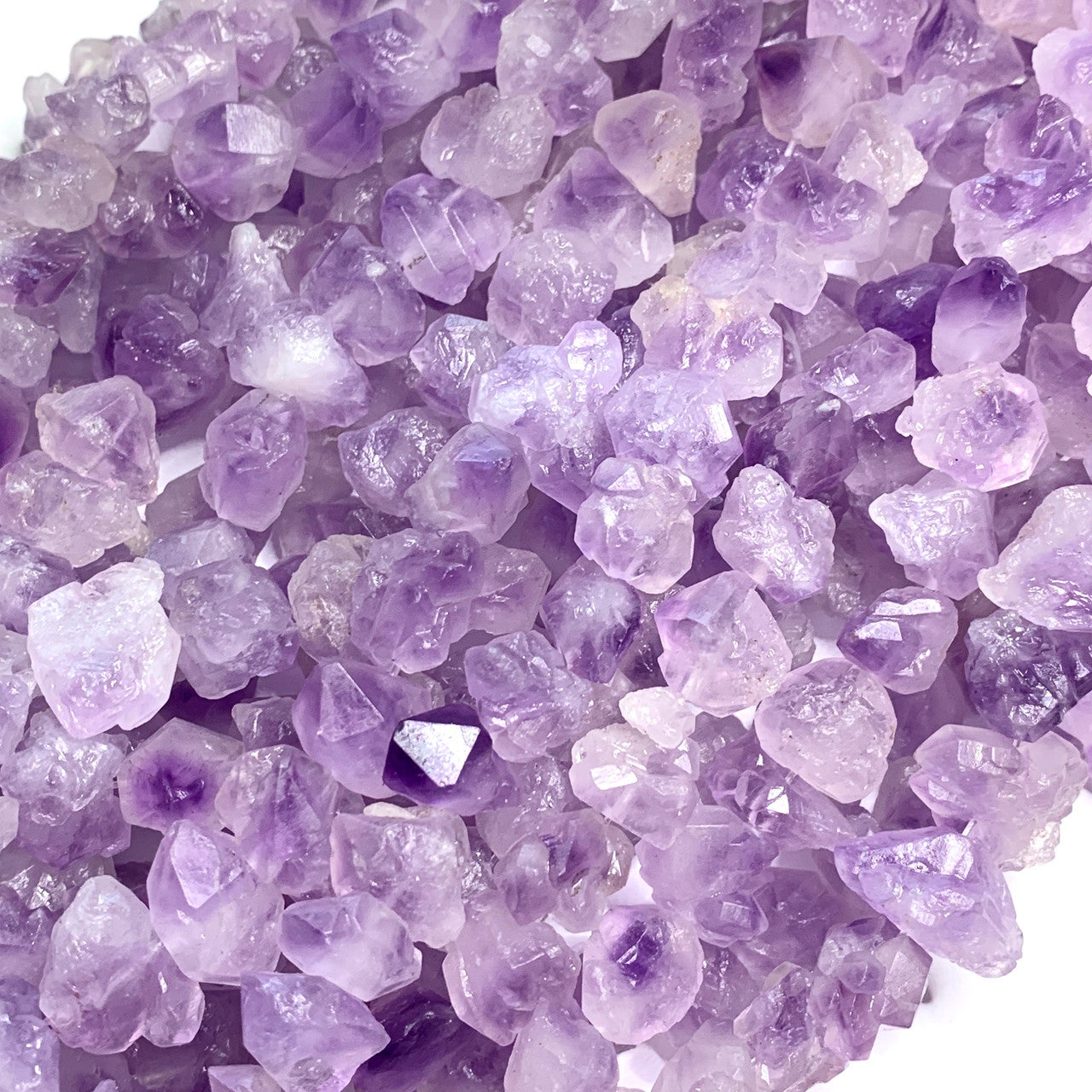Frosted Lavender Amethyst Nugget Beads (SP3257)