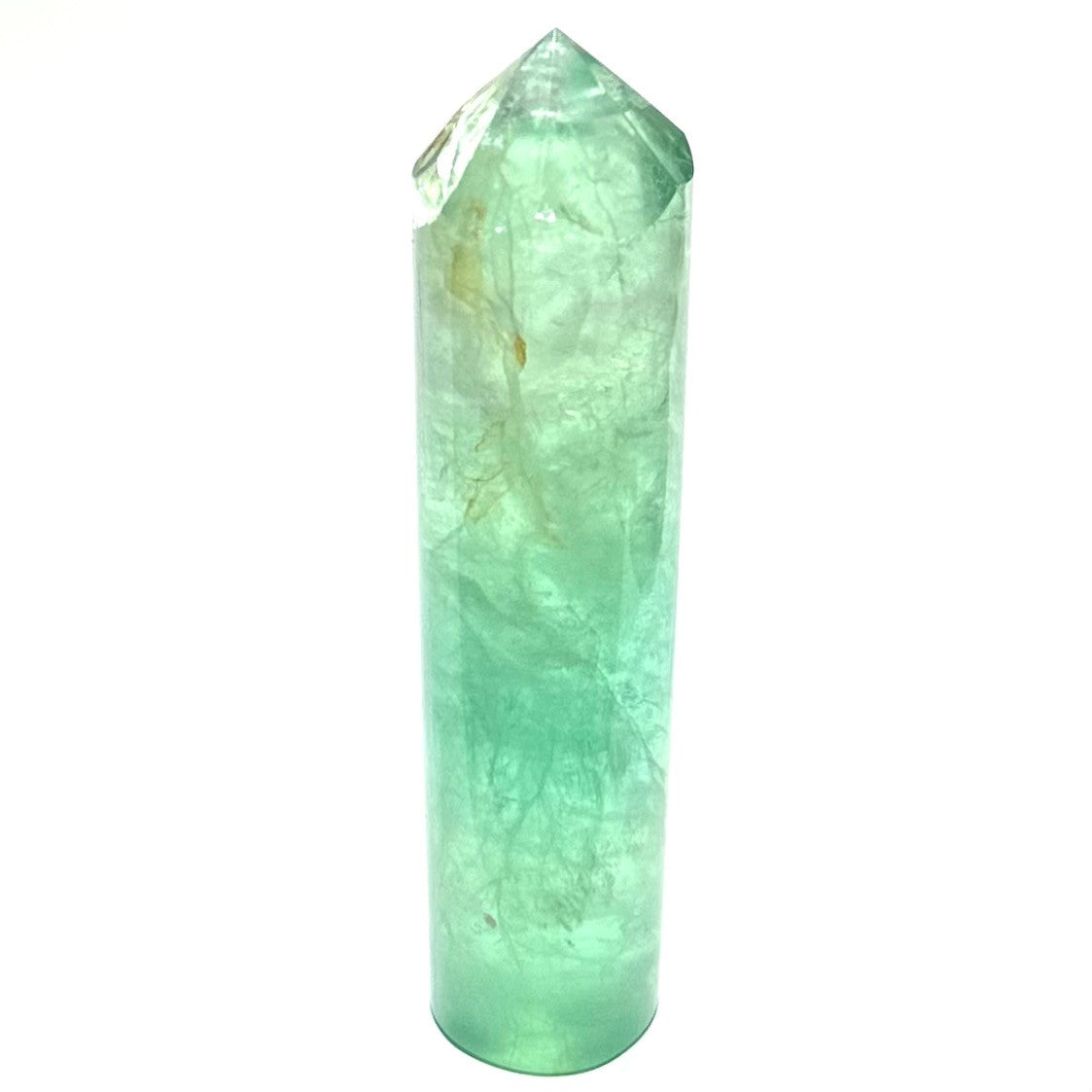 One of a Kind Fluorite with Rainbow Inclusion Tower Stone-5 x 1 1/4"