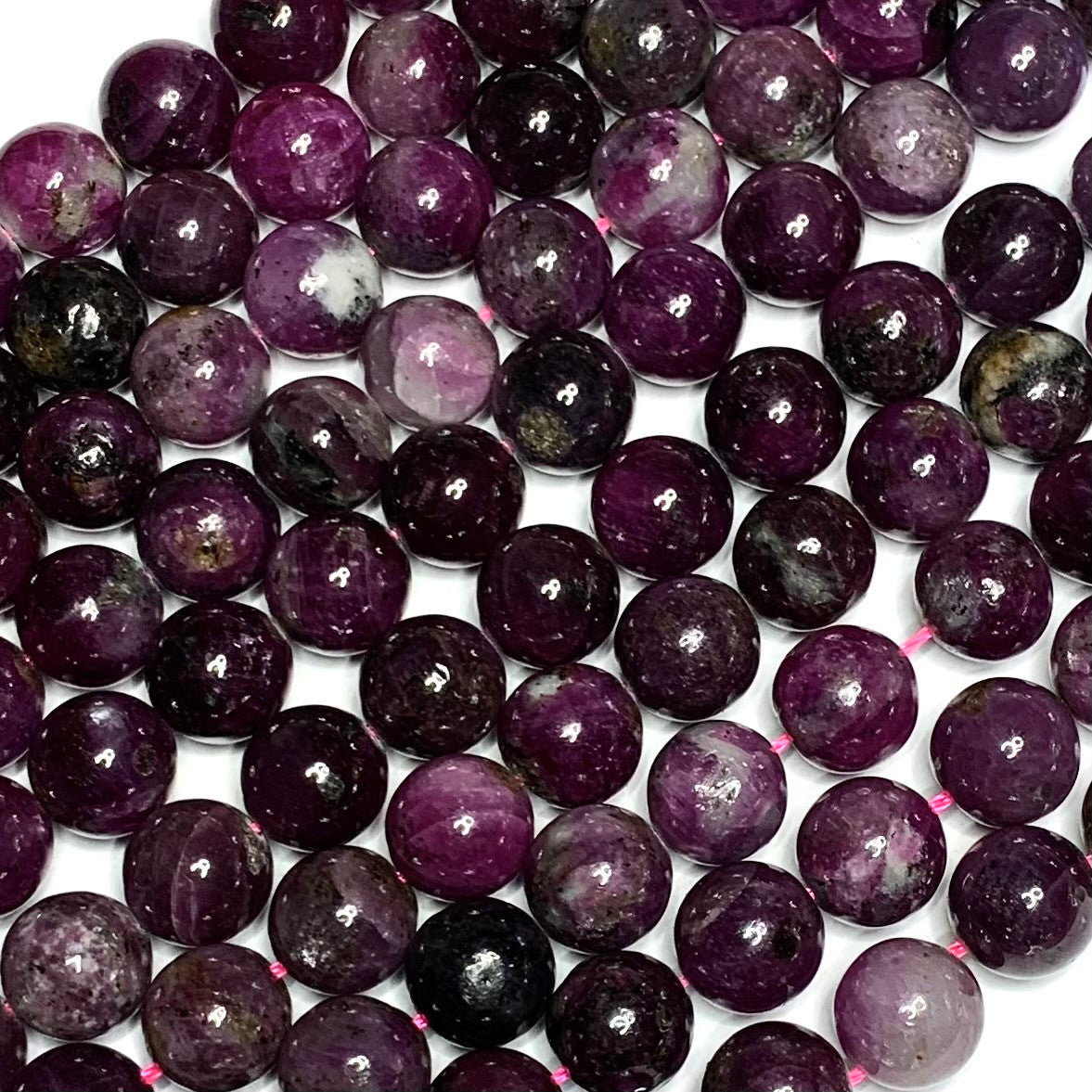 Highly Polished Ruby Round Beads-10mm (SP3742)