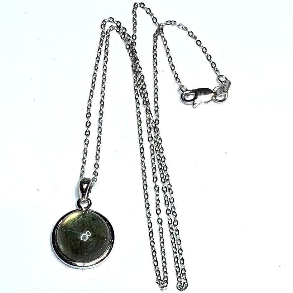 AAA Grade Labradorite Pendant Necklace-12mm
