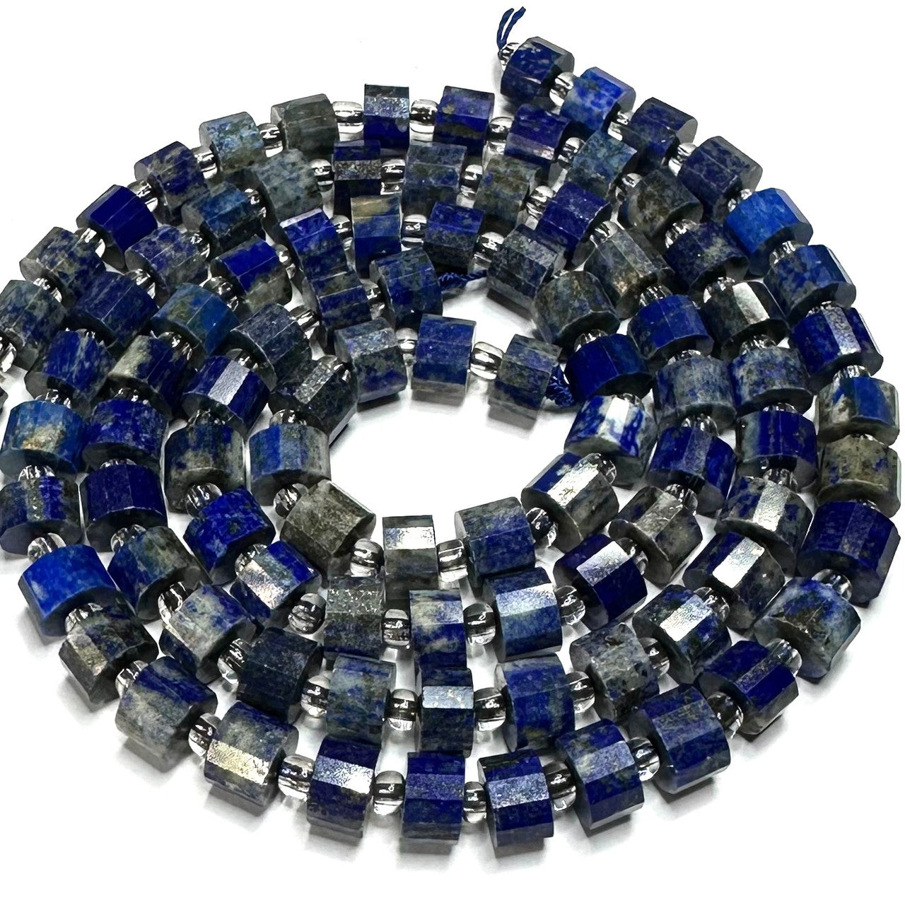 Lapis Faceted Rondel Beads-8 x 5mm (SP5512)