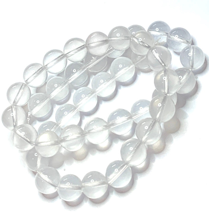 Highly Polished Milky Quartz Round Beads-10mm-AA Grade (SP3280)