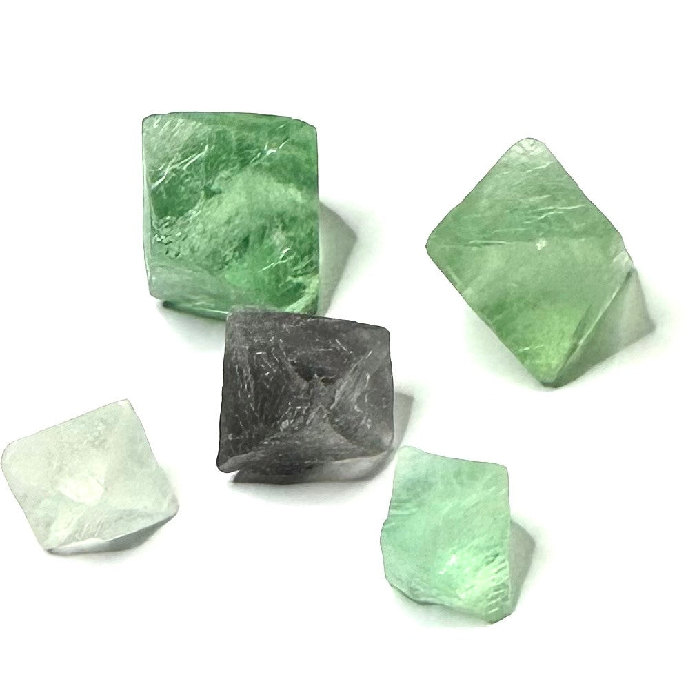 One of a Kind Fluorite Octahedral Stone Set-16-27mm (NC5522)