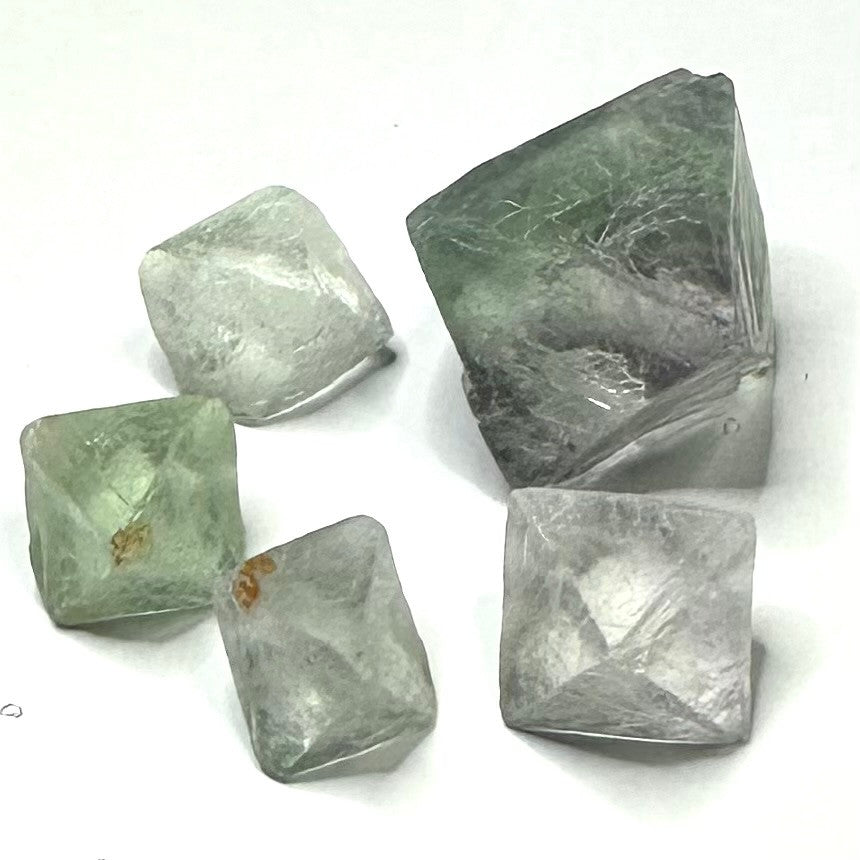 One of a Kind Fluorite Octahedral Stone Set-18-33mm (NC5524)