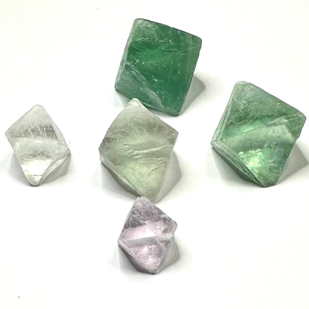 One of a Kind Fluorite Octahedral Stone Set-16-26mm (NC5526)