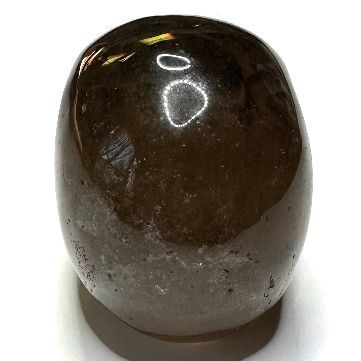 RARE-One of a Kind Vanderlei Barreto Carved Smokey Quartz Skull-1 1/4 x 1 1/2"-NC6602