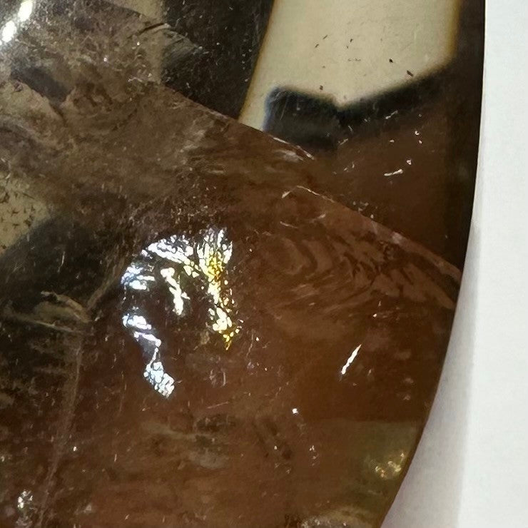 One of a Kind Citrine with Rainbow Inclusions  Flame Tow-NC6639er-2 1/2 x 1 1/2"