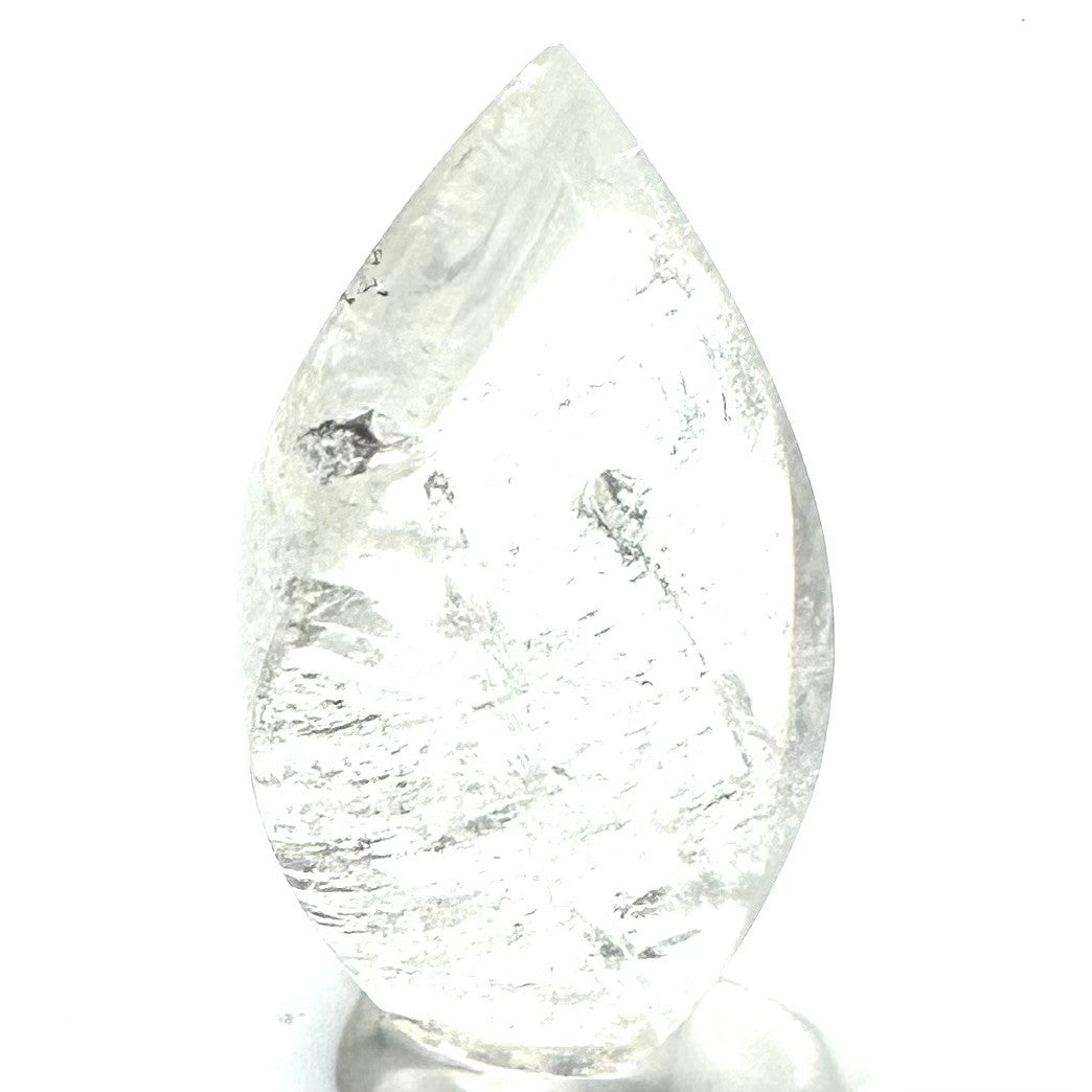 One of a Kind Quartz Crystal with Rainbow Inclusions Flame Tower-2 x 1"